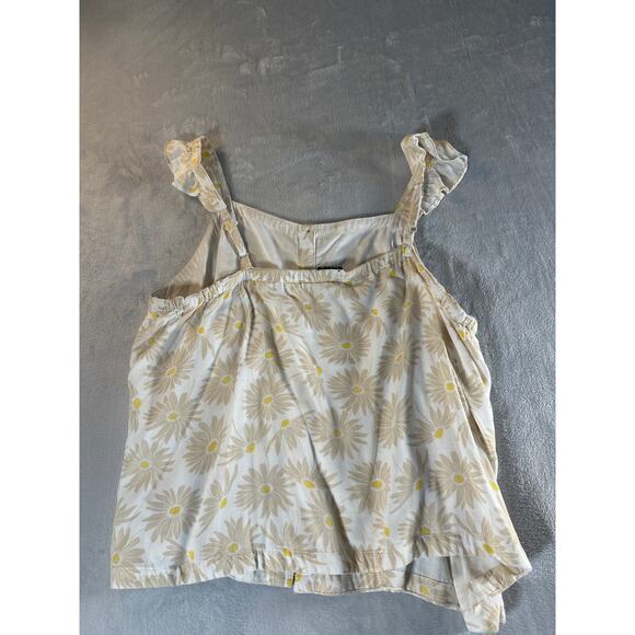 Torrid Double Gauze Ruffle Button Front Tank Top • Size 3X - Picture 6 of 13